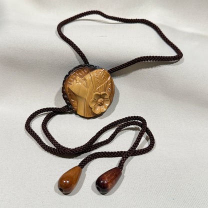 "Woodland Muse" Vintage Bolo Tie