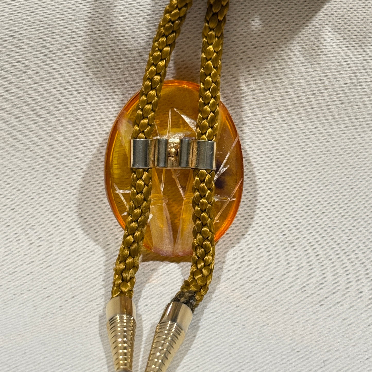 "Honey Bamboo" Vintage Bolo Tie