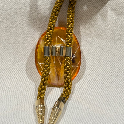 "Honey Bamboo" Vintage Bolo Tie