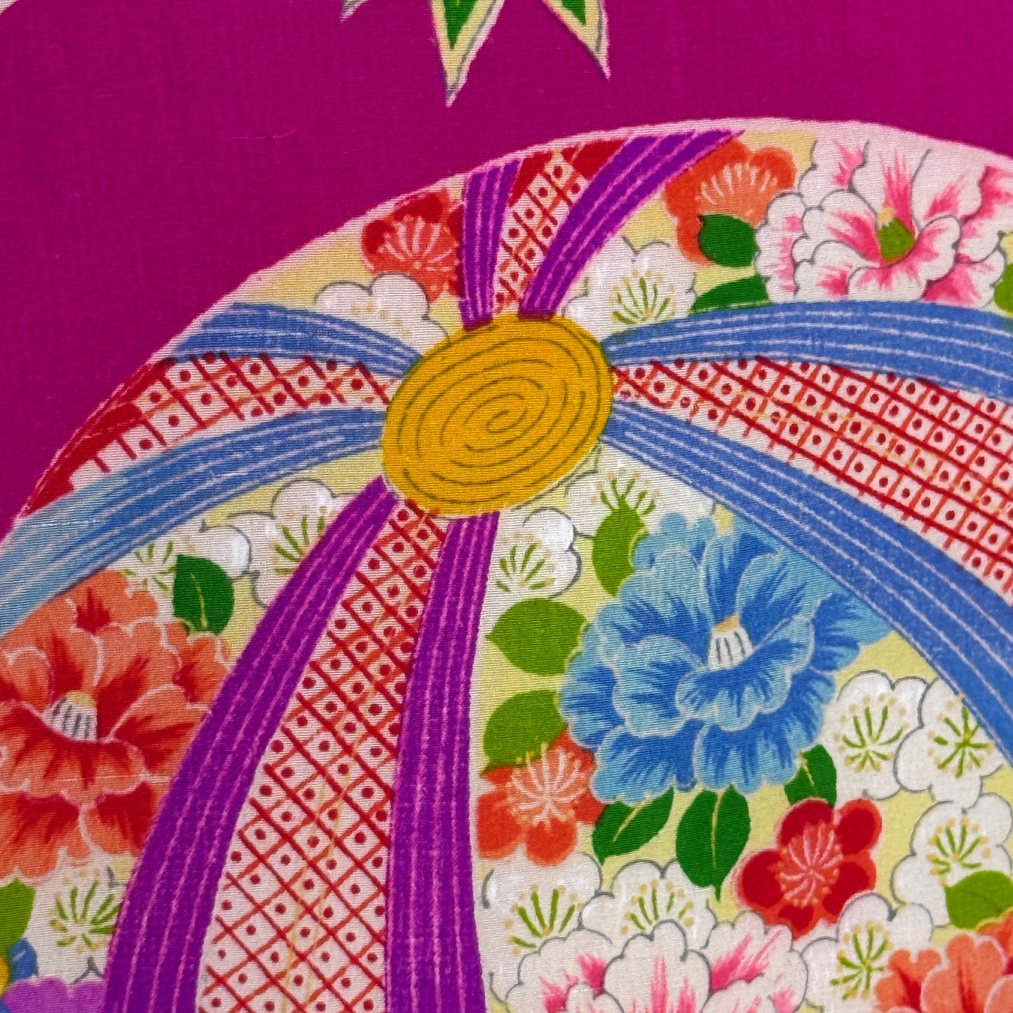 "Temari Charm" Antique Girl's Kimono