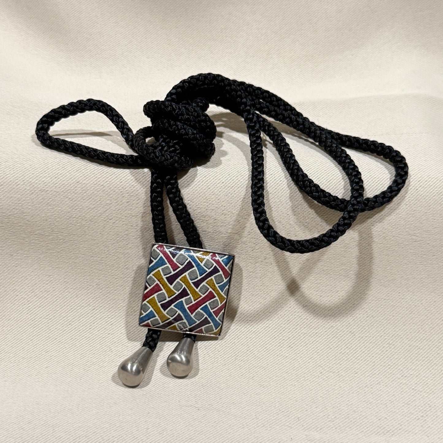 "Prism Maze" Vintage Bolo Tie