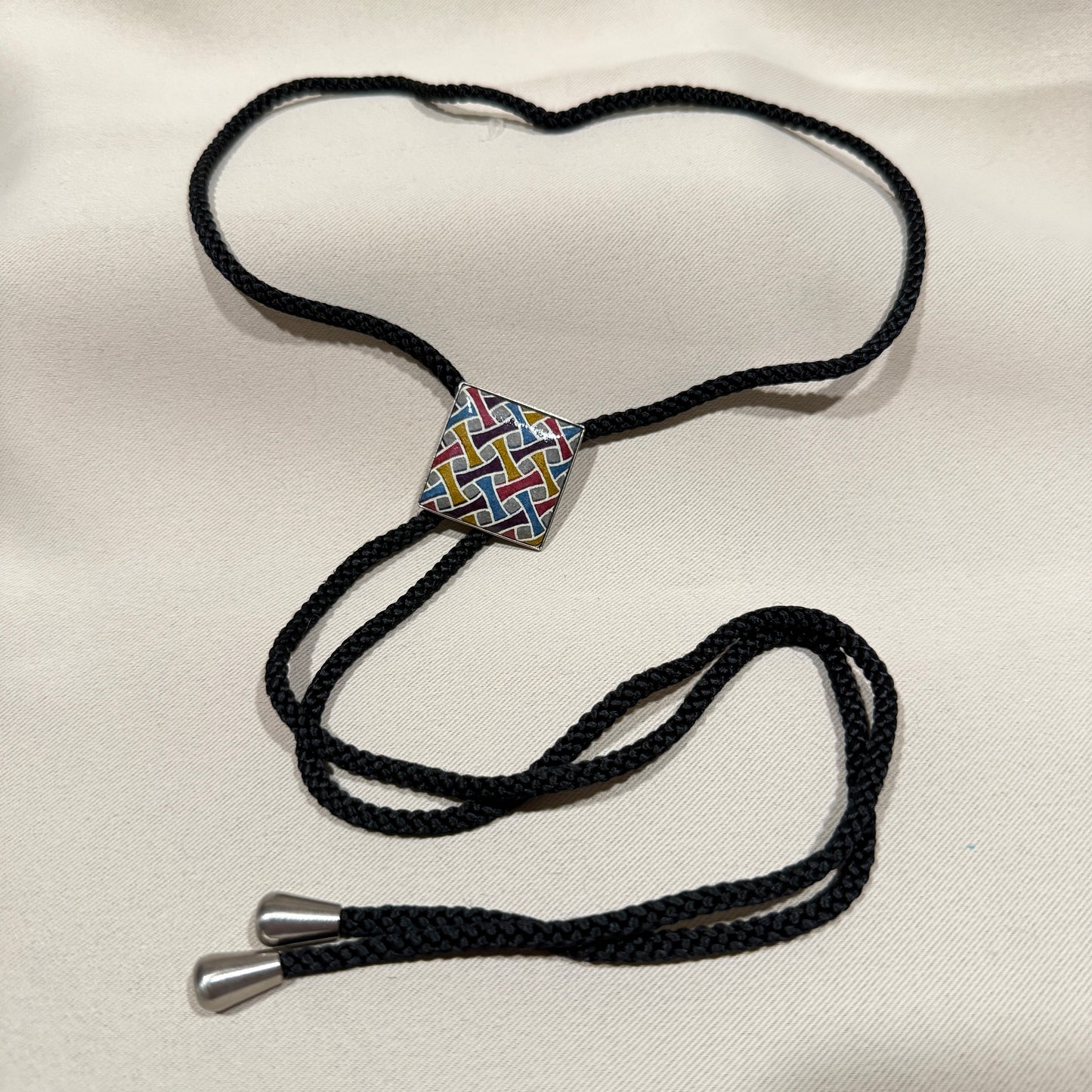 "Prism Maze" Vintage Bolo Tie