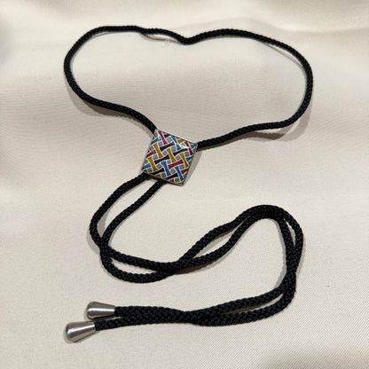 "Prism Maze" Vintage Bolo Tie
