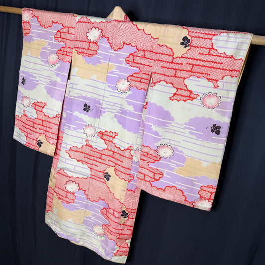 "Pastel Horizon" Vintage Girl's Kimono
