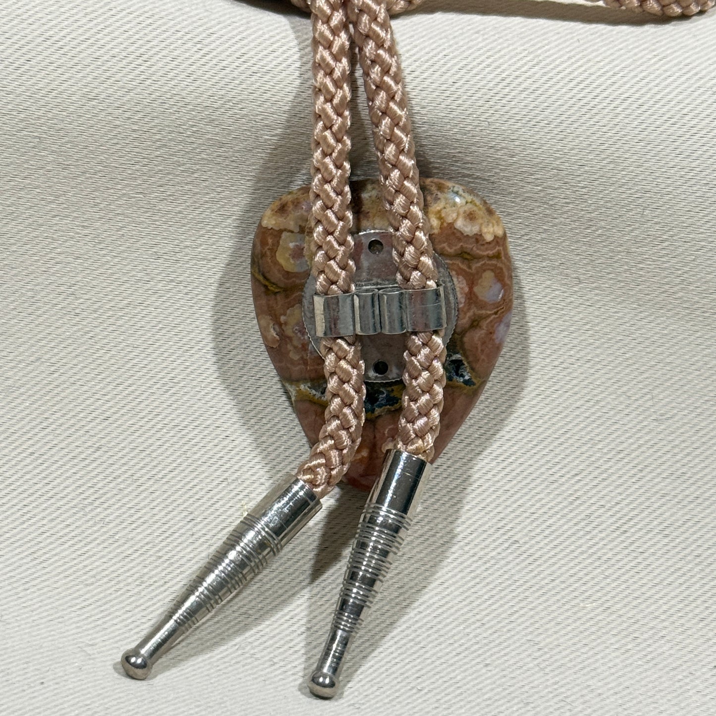 "Jasper Blooms" Vintage Bolo Tie