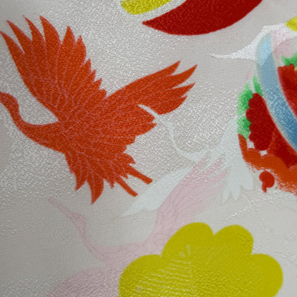 "Temari & Cranes" Vintage Girl's Kimono