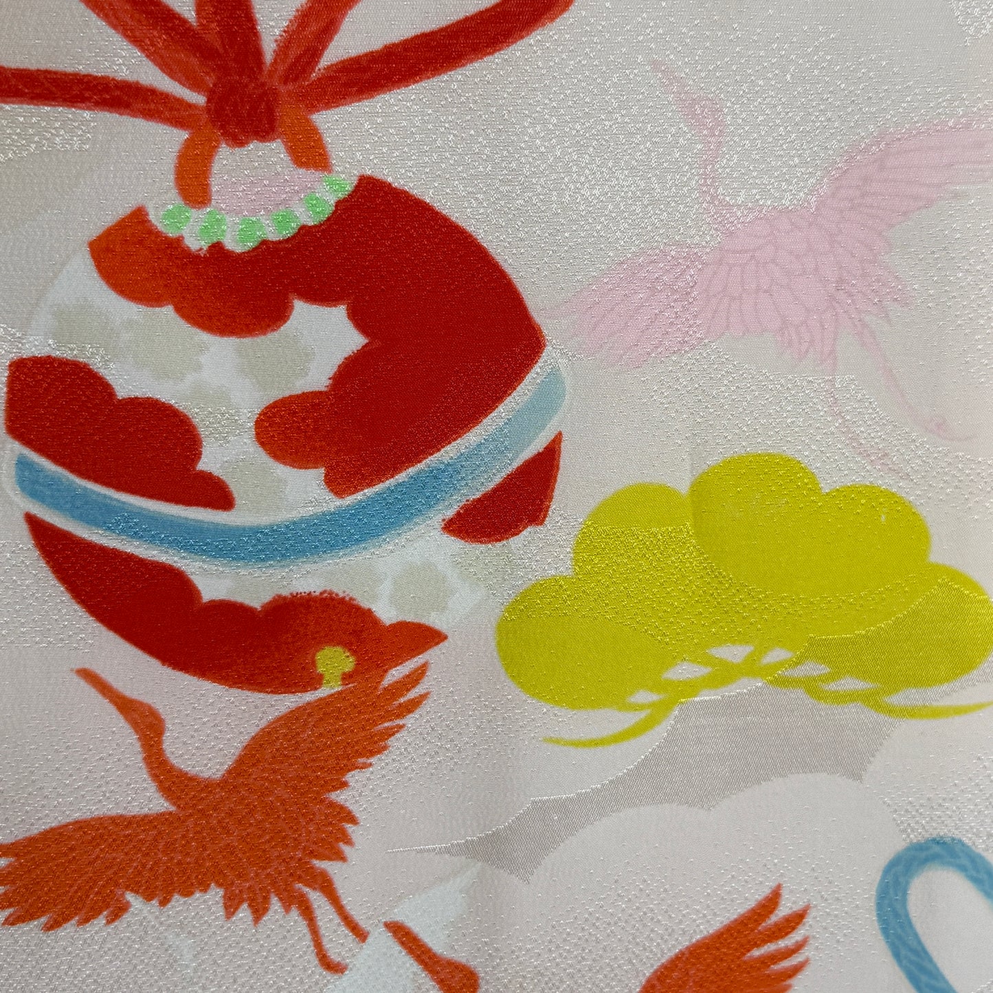 "Temari & Cranes" Vintage Girl's Kimono