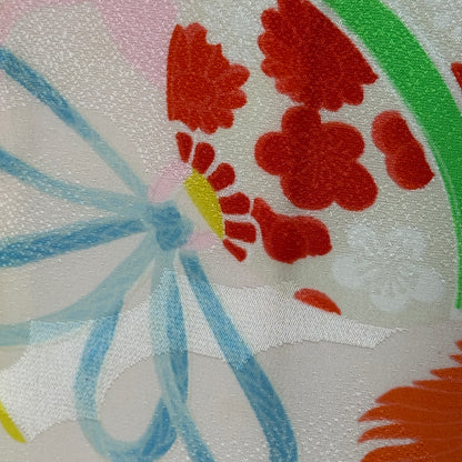 "Temari & Cranes" Vintage Girl's Kimono