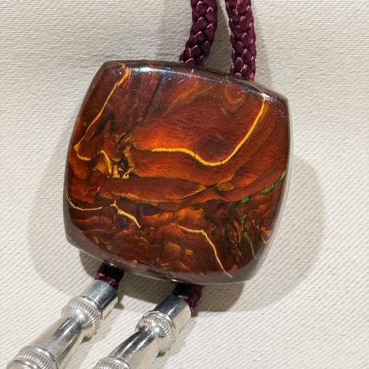 "Fireside" Vintage Bolo Tie