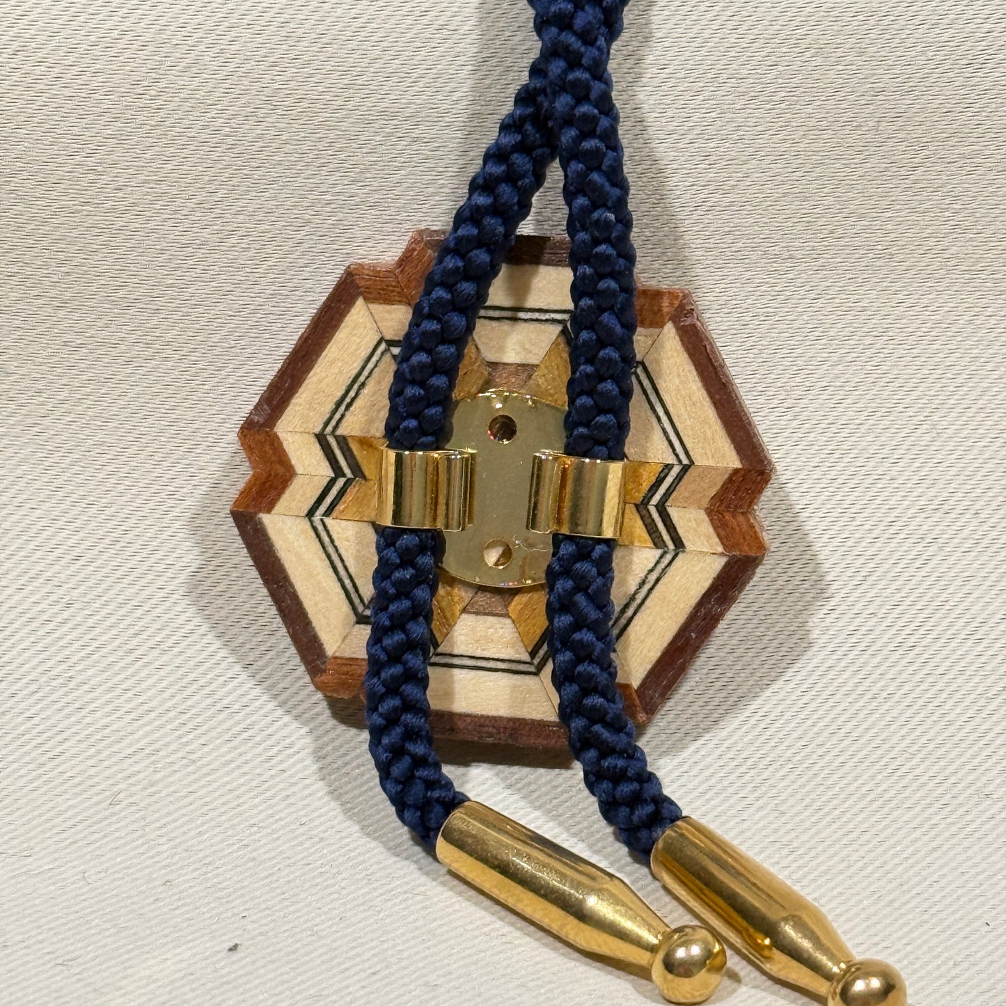 "Hakone Yosegi" Vintage Bolo Tie