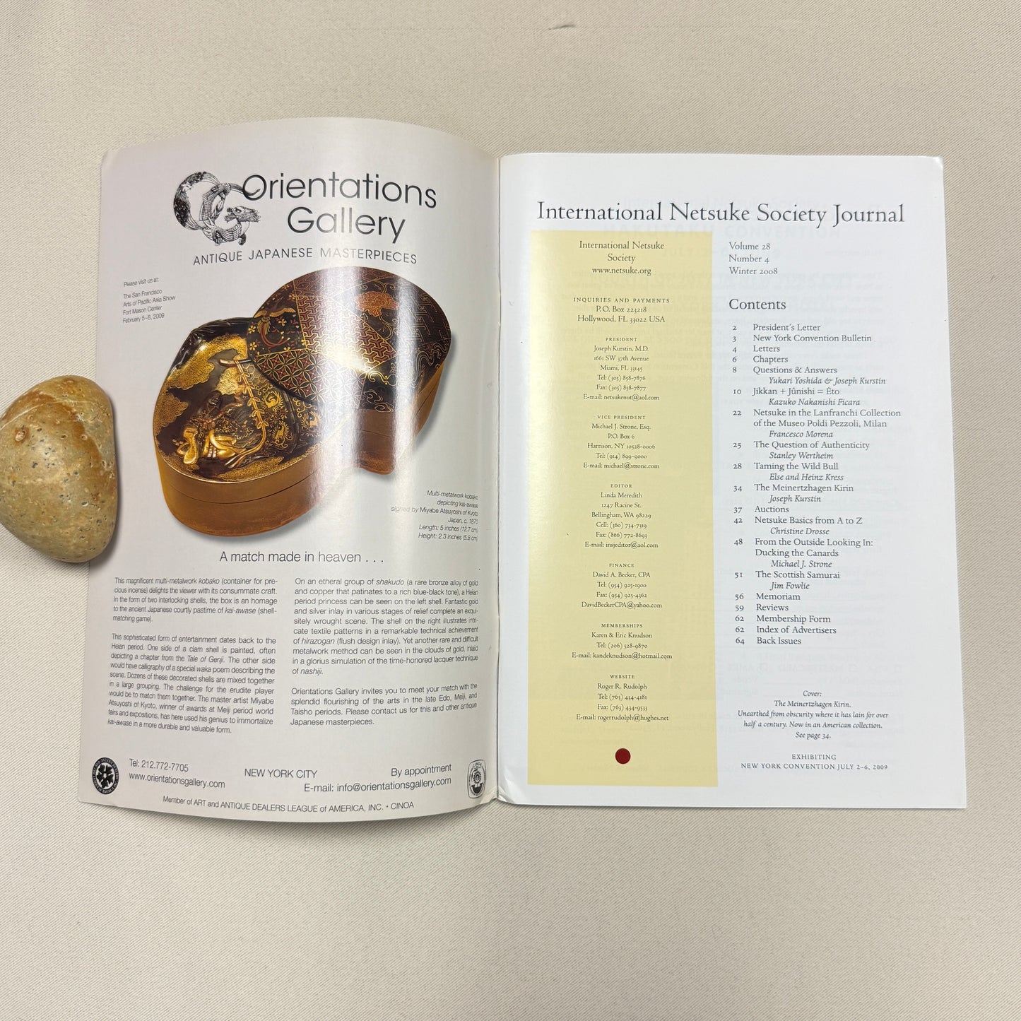 "International Netsuke Society Journal"