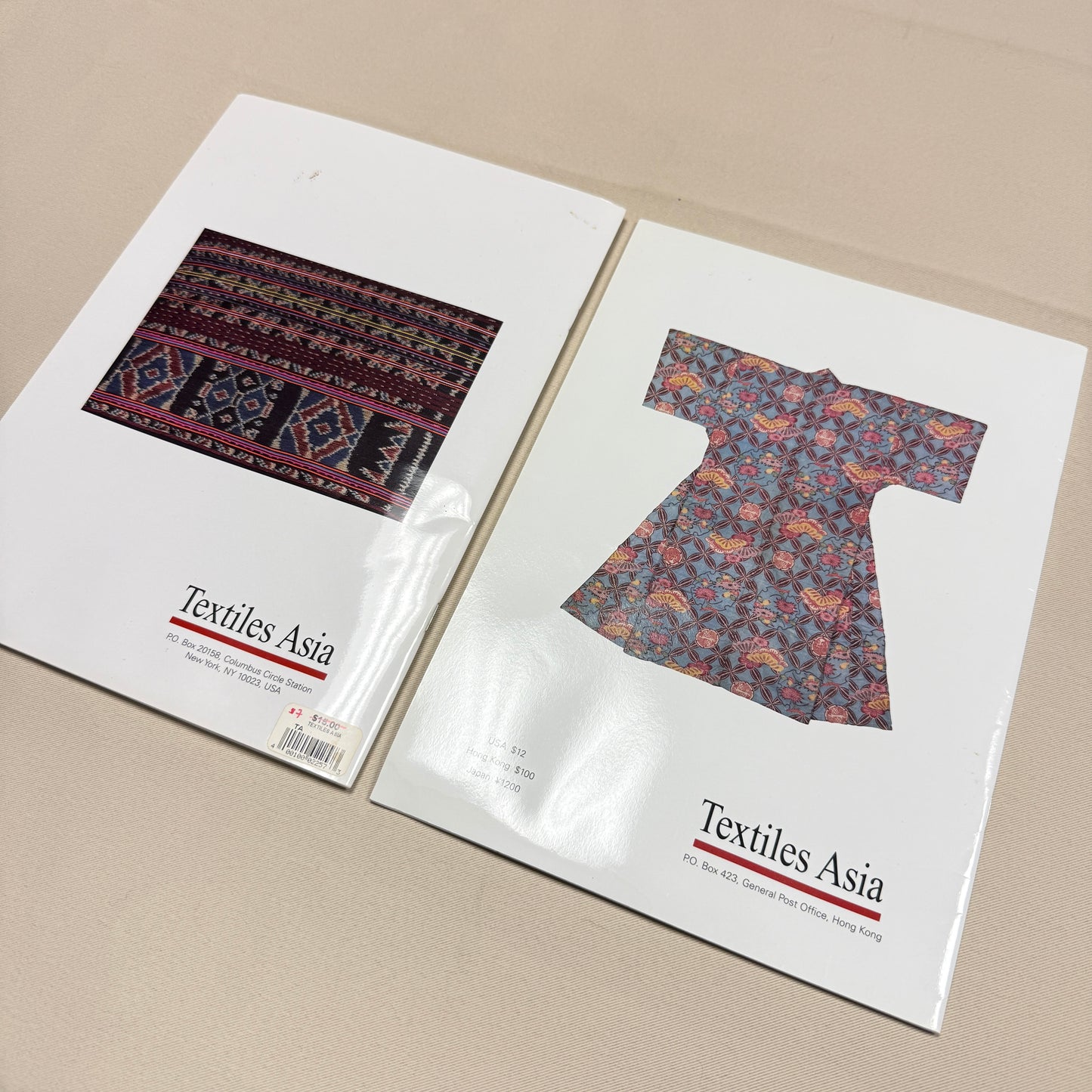 "Textiles Asia" Journal Set of Two