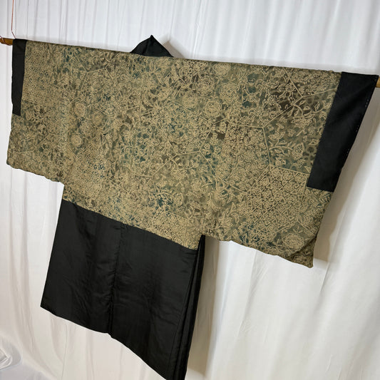 "Floral Mosaic" Vintage Man's Haori