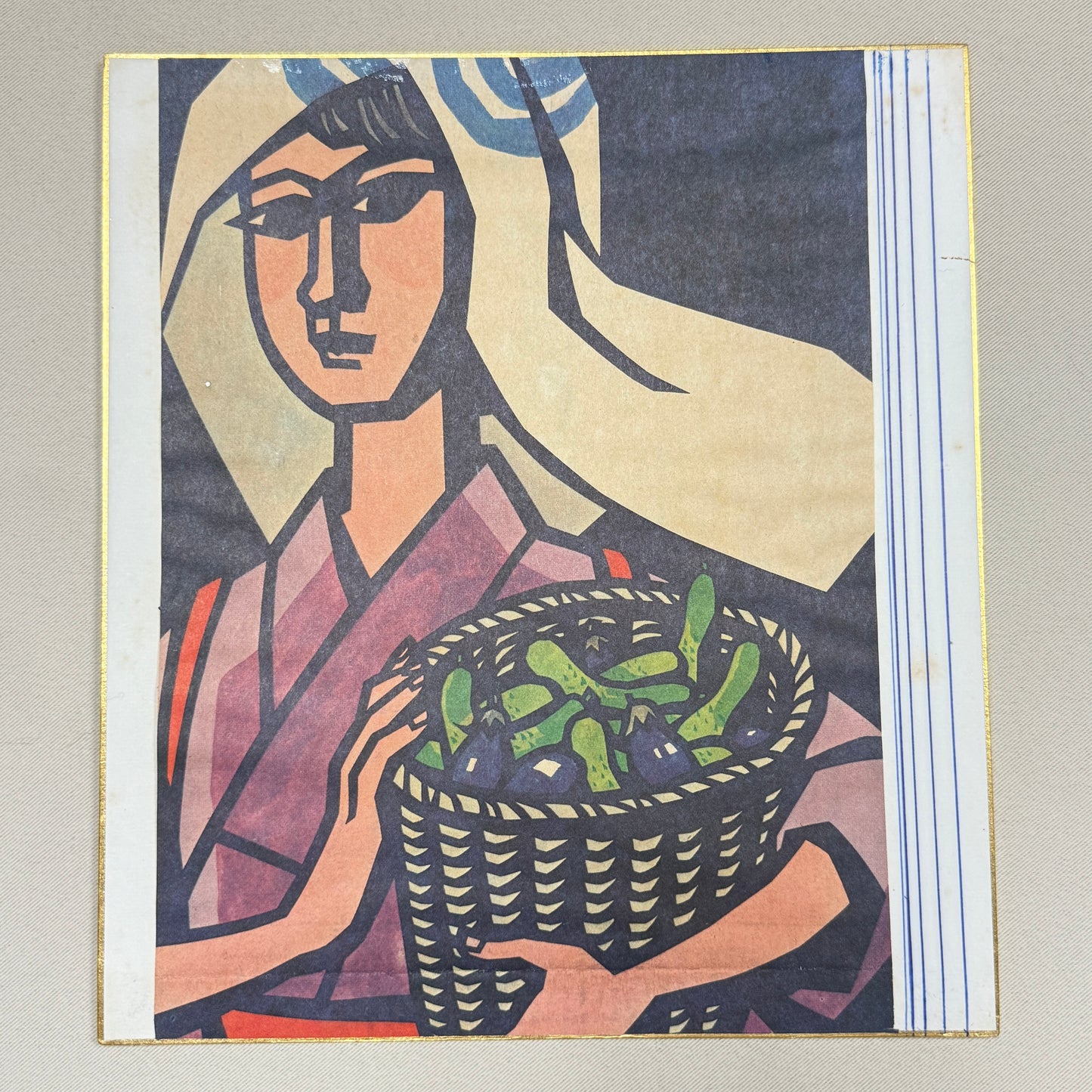 "Goldfish, Eggplant, Lilies" - Jiro Takidaira Print Set