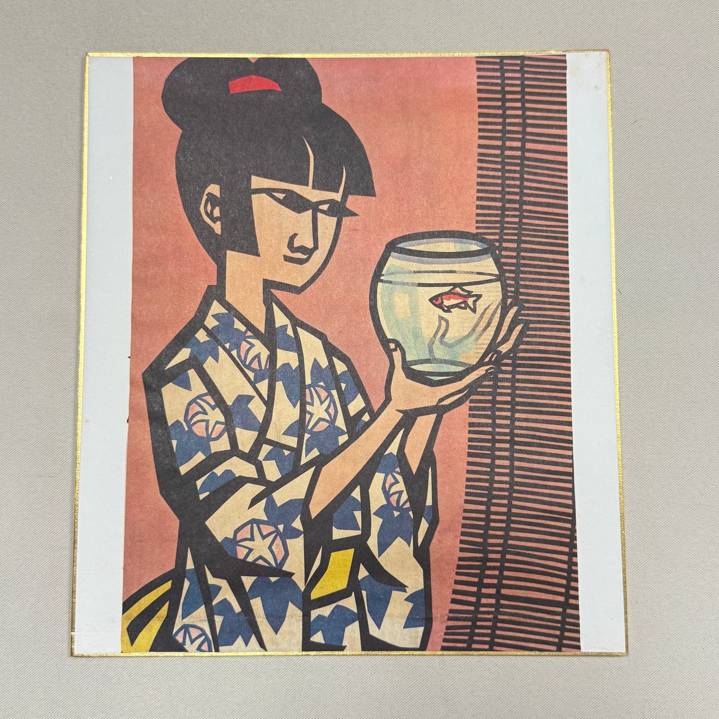 "Goldfish, Eggplant, Lilies" - Jiro Takidaira Print Set