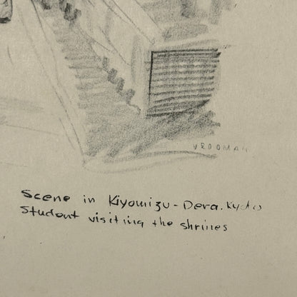 "Kiyomizu-Dera" - Vintage Matted Print