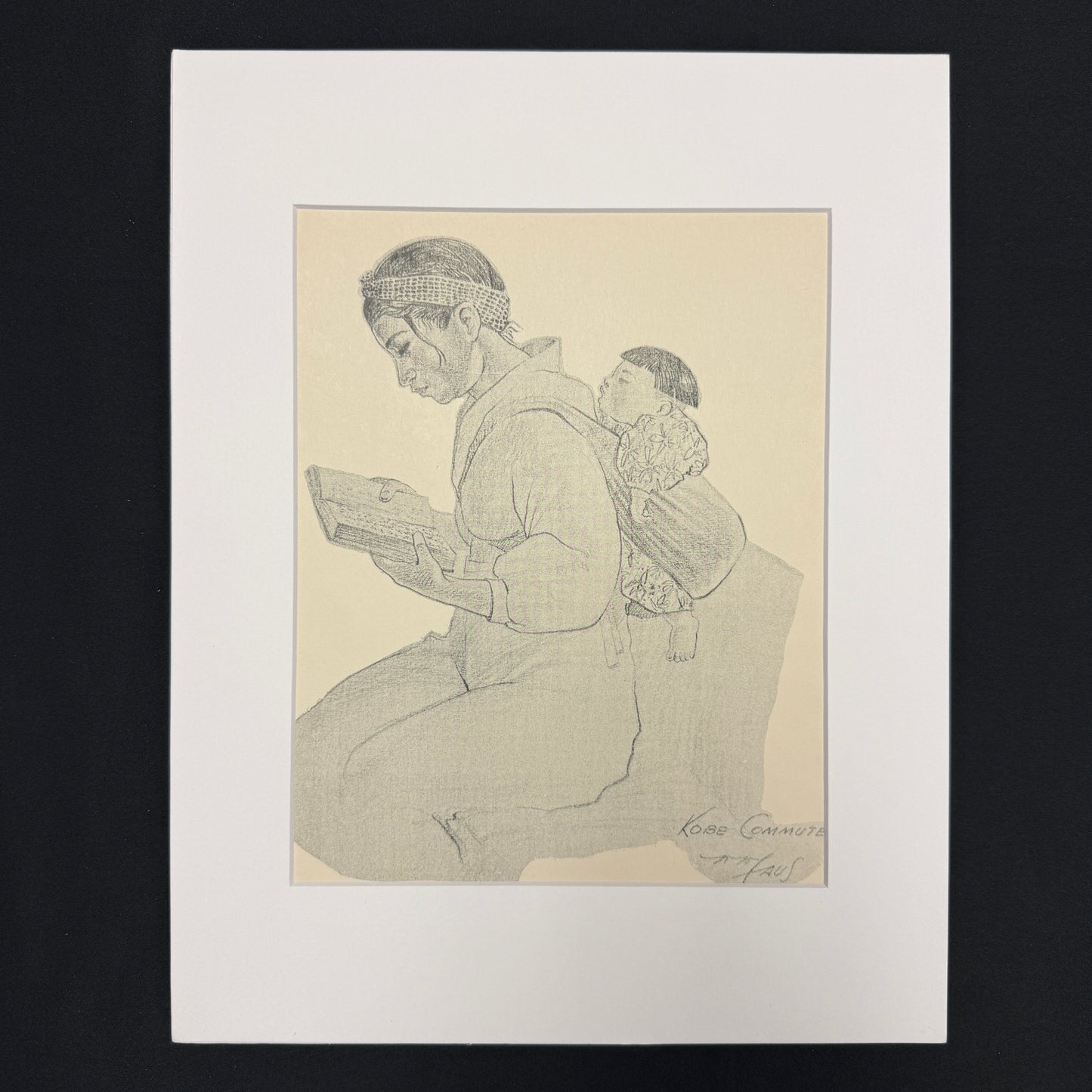 "Kobe Commuter" - Vintage Matted Print