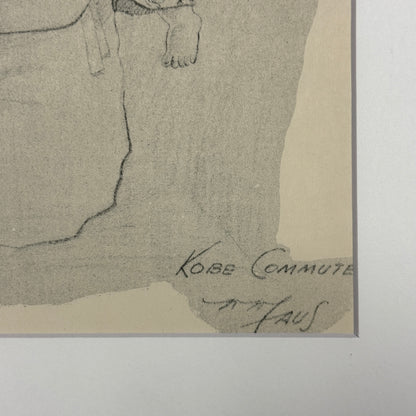 "Kobe Commuter" - Vintage Matted Print
