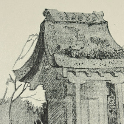 "Roadside Shrine" - Vintage Matted Print