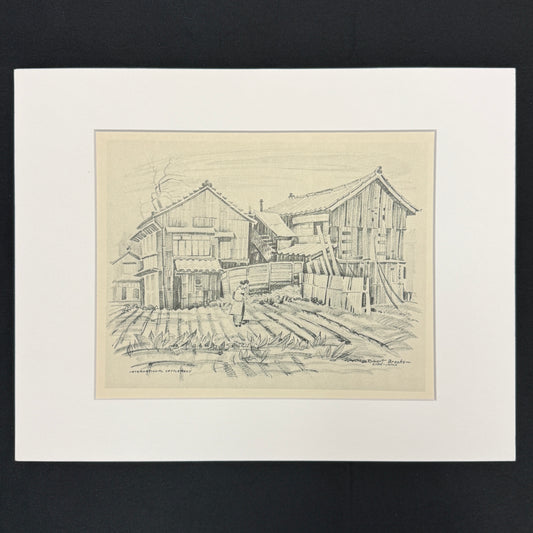 "International Settlement" - Vintage Matted Print