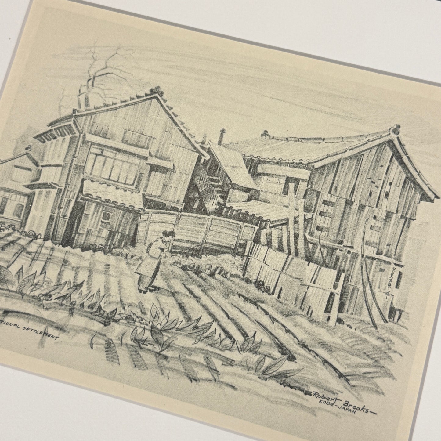 "International Settlement" - Vintage Matted Print