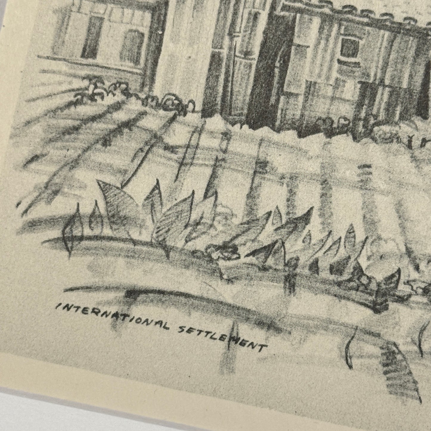 "International Settlement" - Vintage Matted Print