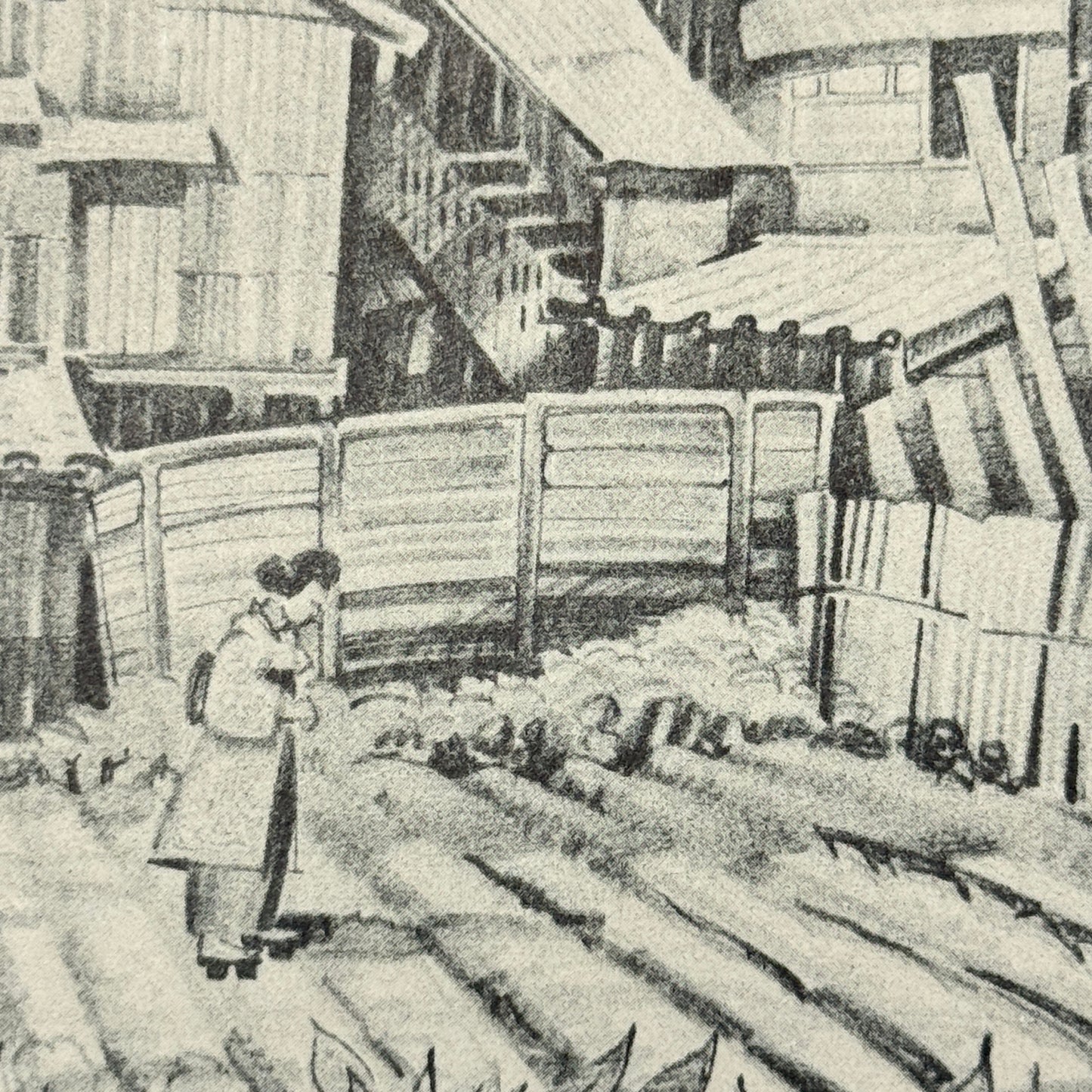 "International Settlement" - Vintage Matted Print