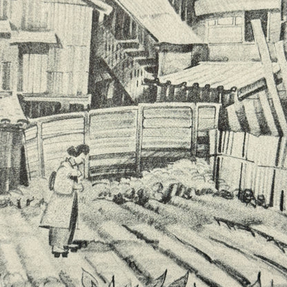 "International Settlement" - Vintage Matted Print