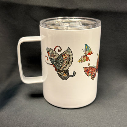"Butterflies" Japanique Insulated Mug