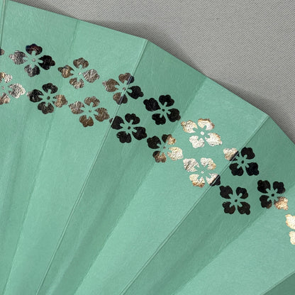 "Mint Mirage" Vintage Dance Folding Fan