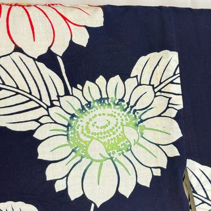 "Summer Blooms" Vintage Japanese Yukata