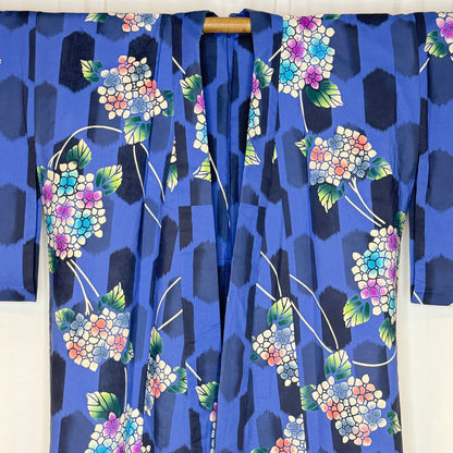 "Summer Hydrangea" Vintage Japanese Yukata