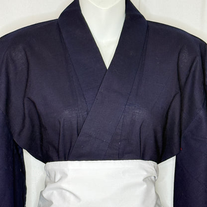 "Indigo Petals" Vintage Japanese Yukata