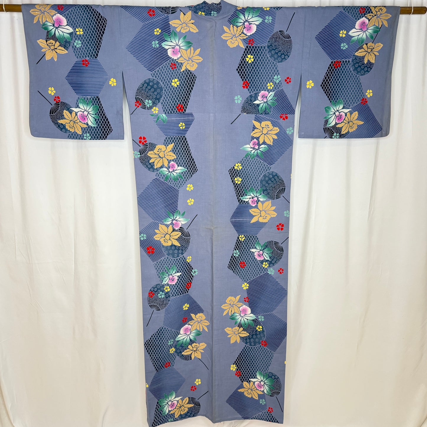 "Iris Breeze" Vintage Japanese Yukata