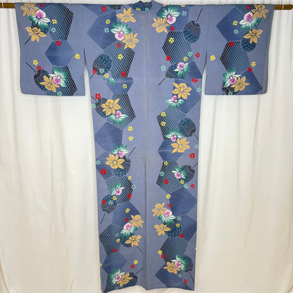 "Iris Breeze" Vintage Japanese Yukata