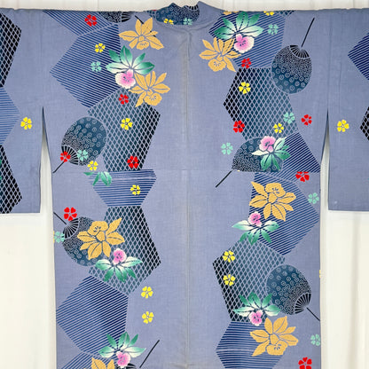 "Iris Breeze" Vintage Japanese Yukata