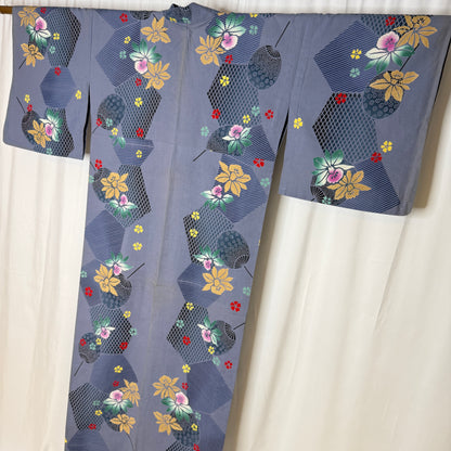 "Iris Breeze" Vintage Japanese Yukata