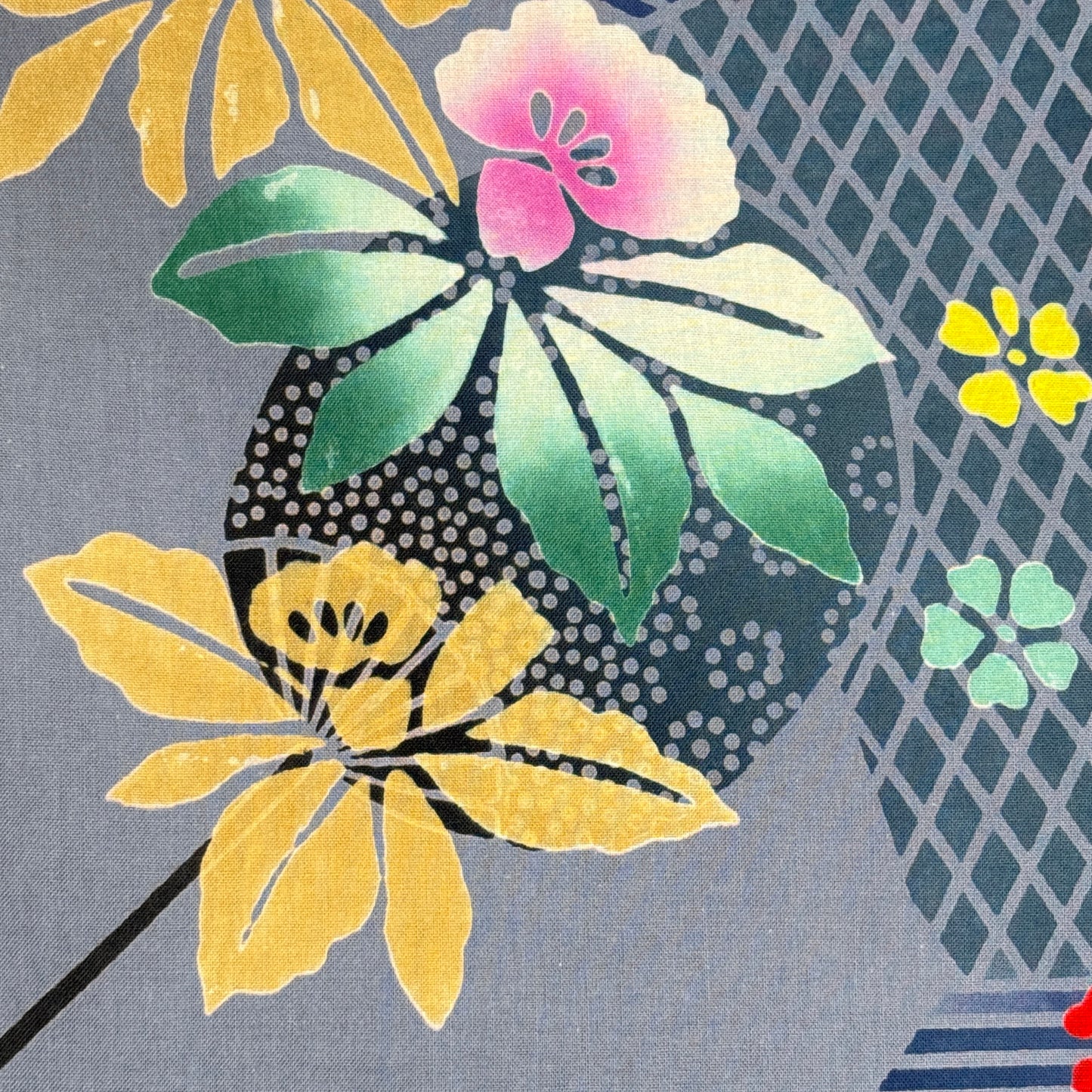 "Iris Breeze" Vintage Japanese Yukata