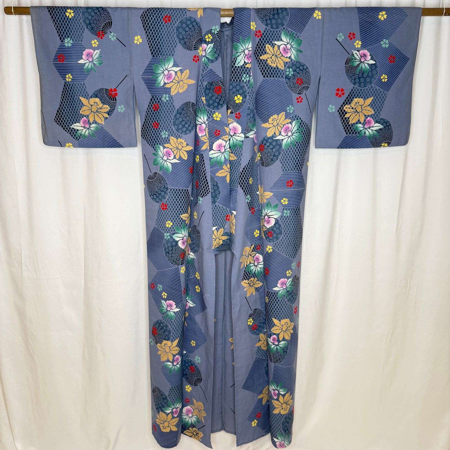 "Iris Breeze" Vintage Japanese Yukata