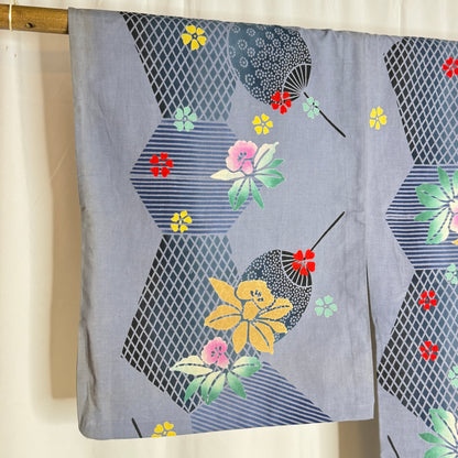"Iris Breeze" Vintage Japanese Yukata