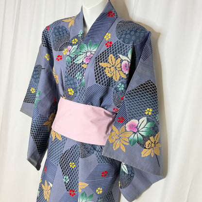 "Iris Breeze" Vintage Japanese Yukata