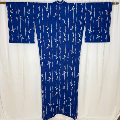 "Auspicious Kotobuki" Vintage Japanese Yukata
