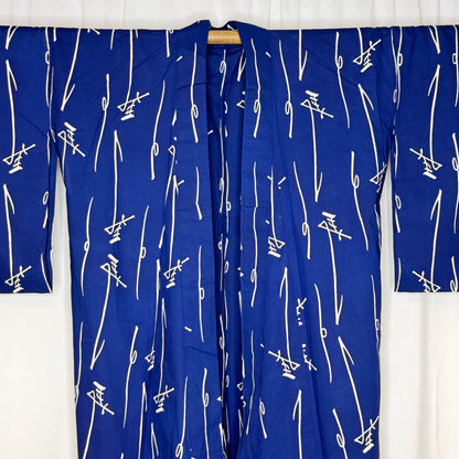 "Auspicious Kotobuki" Vintage Japanese Yukata