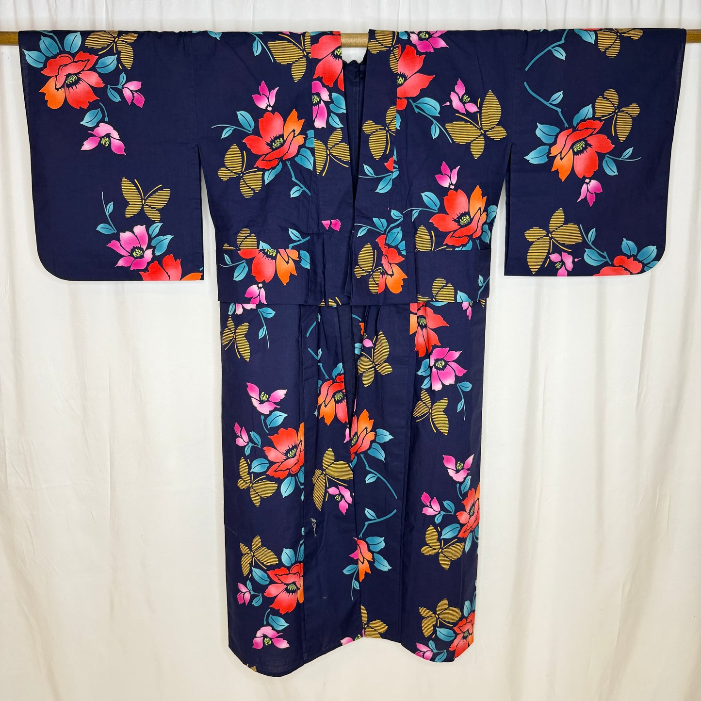 "Summer Flutter" Vintage Japanese Yukata