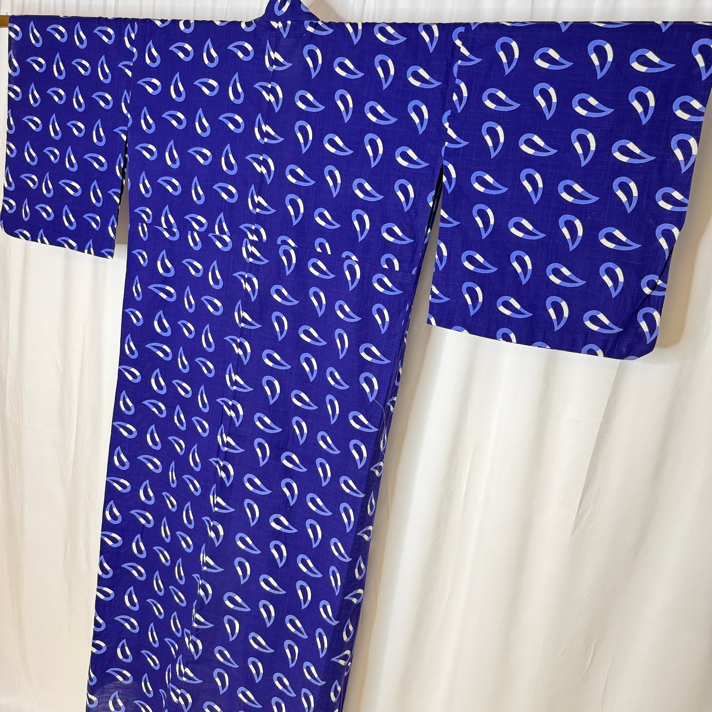 "Summer Rain" Vintage Japanese Yukata