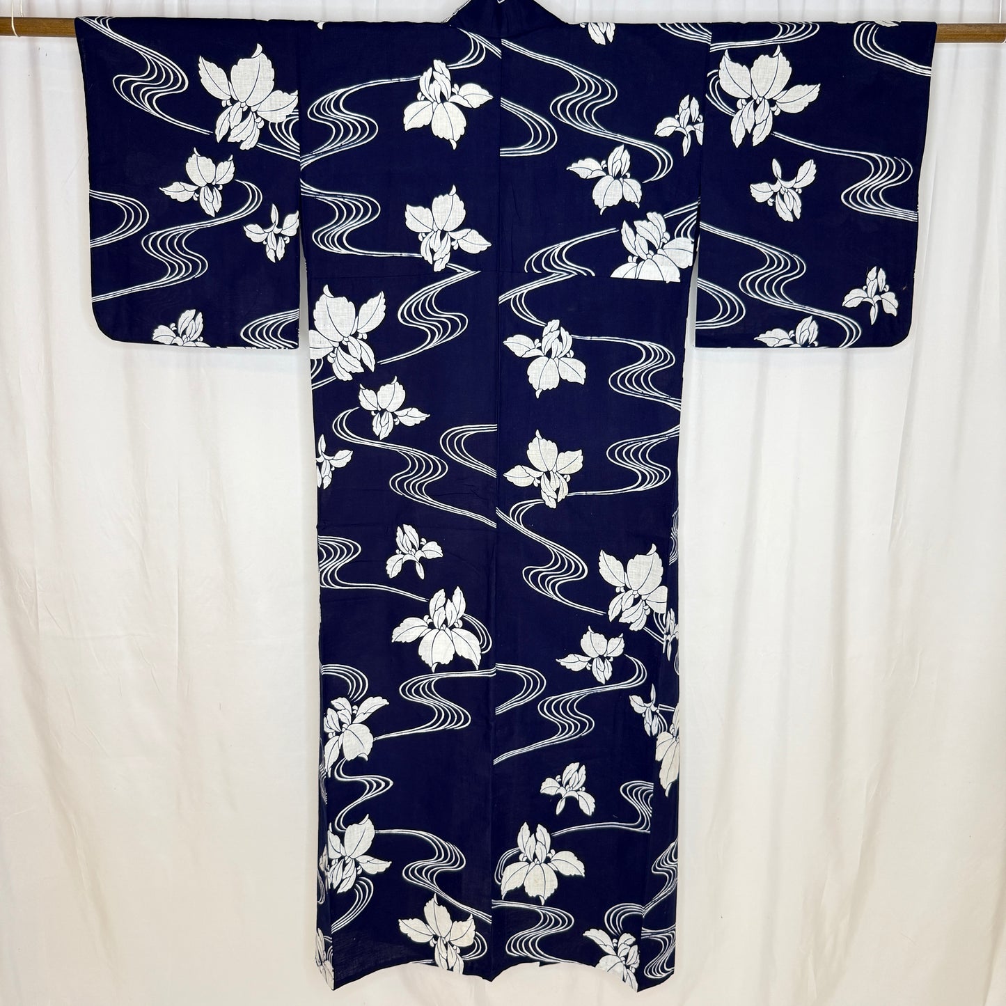 "River Iris" Vintage Japanese Yukata