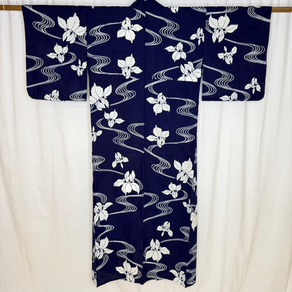 "River Iris" Vintage Japanese Yukata
