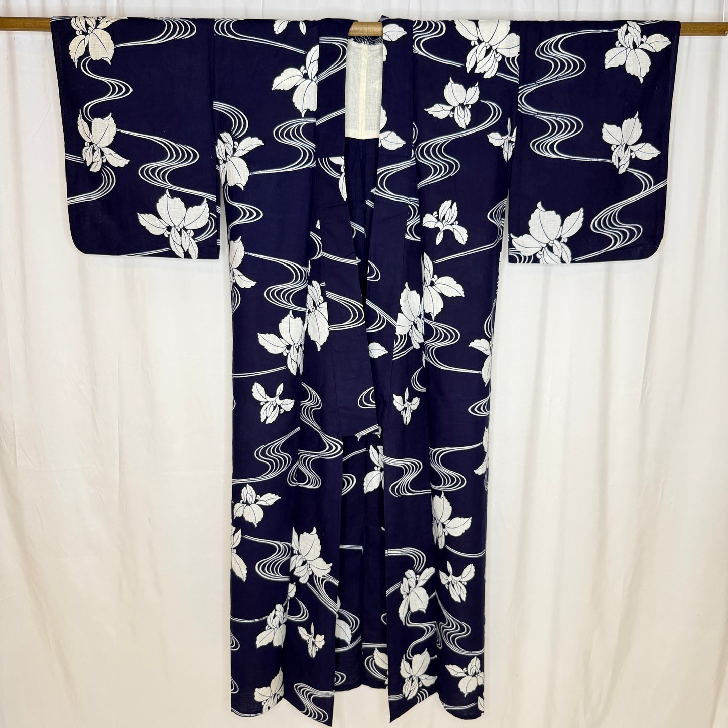 "River Iris" Vintage Japanese Yukata