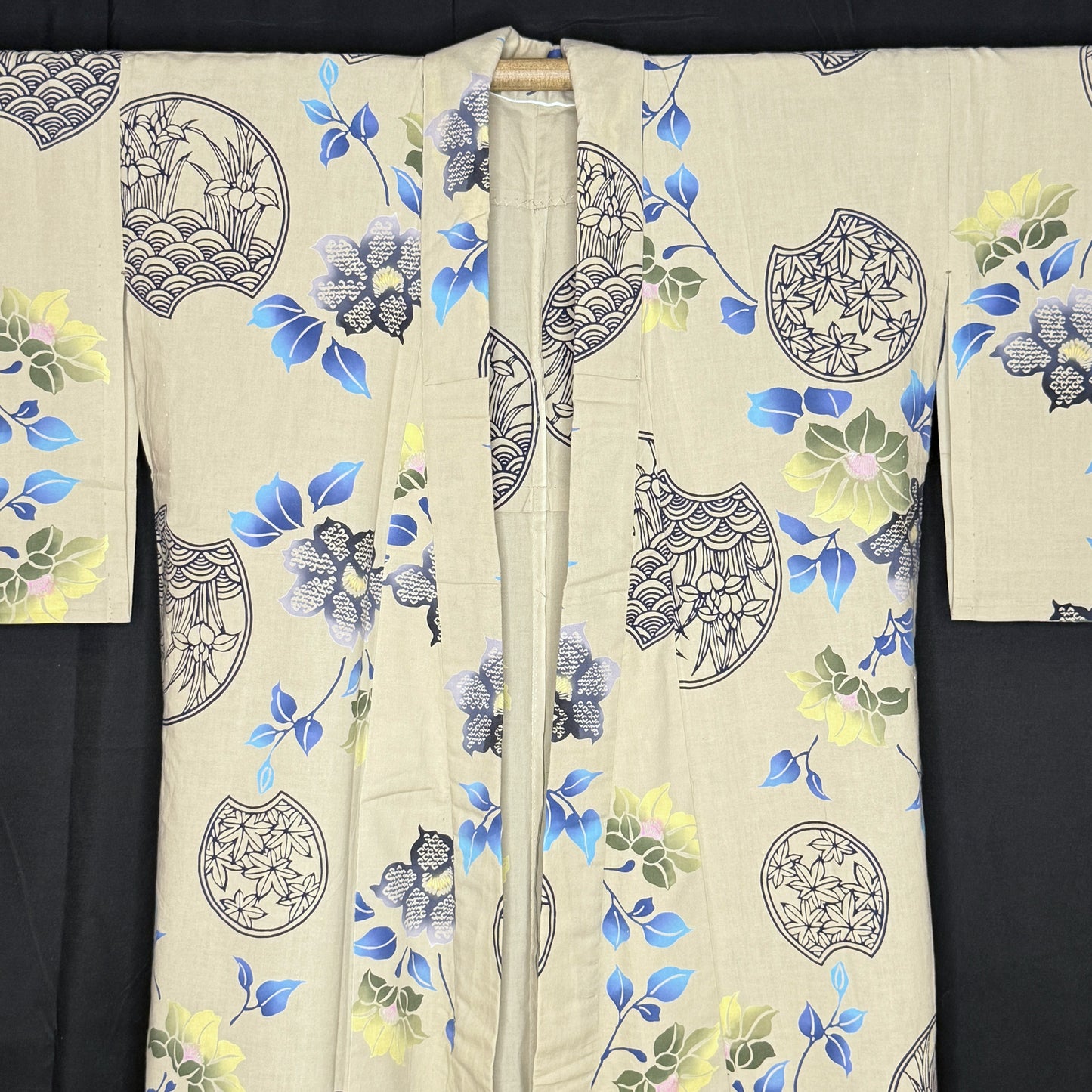 "Patterned Seasons" Vintage Japanese Yukata