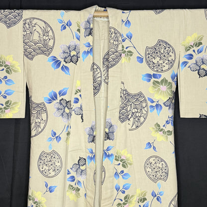 "Patterned Seasons" Vintage Japanese Yukata